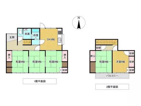 About a 7-minute walk to the station! Spacious 5DK with a land area of about 80 tsubo