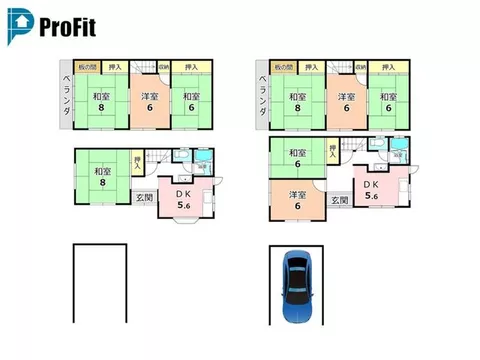 [Property introduction video available] ◆Two adjacent detached houses◆The western house has a renovation history