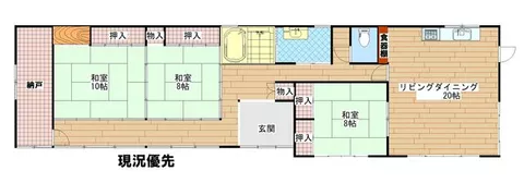 Tome City, Tohwa Town Yonetani Aza Motomachi 1-story 3LDK