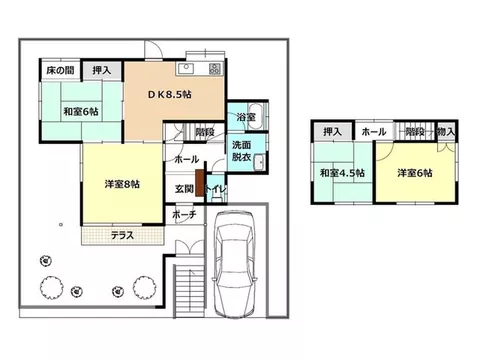 Located in a quiet residential area "Fudougakucho," with a good view!
