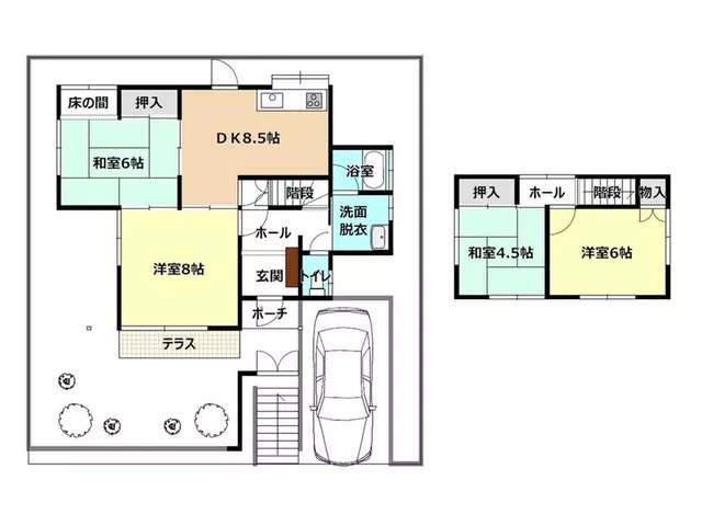 Located in a quiet residential area "Fudougakucho," with a good view!