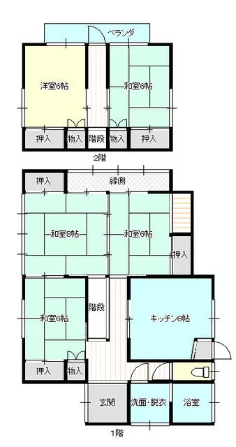 2-story, 5DK, 15th district, Takada, Yahaba Town, Shiwa County