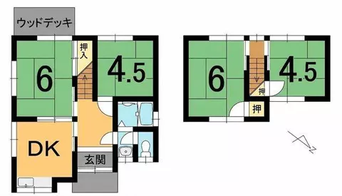 Higashiomi City, Iba Town (Notokawa Station) 2-story 4DK