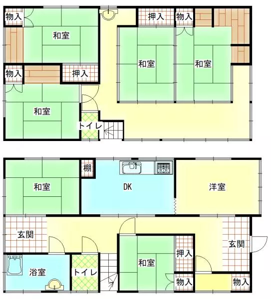Miyakonojo City, Kurimoto 1-chome (Miyakonojo Station), 2-story building, 7DK