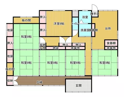Iwaki City, Hirakami Takaku, Kataoka (Iwaki Station) Single-story 6DK