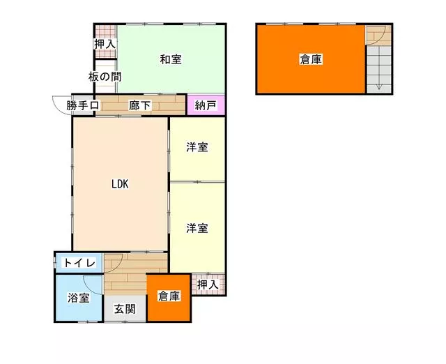 Kitakyushu City Moji Ward Oaza Hata Single-story building 3LDK
