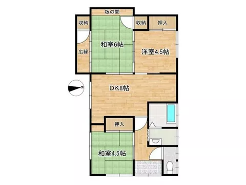 The layout is a usable 3DK! Also possible to consider as a new construction site◎ *Light vehicles are recommended. - Image 2