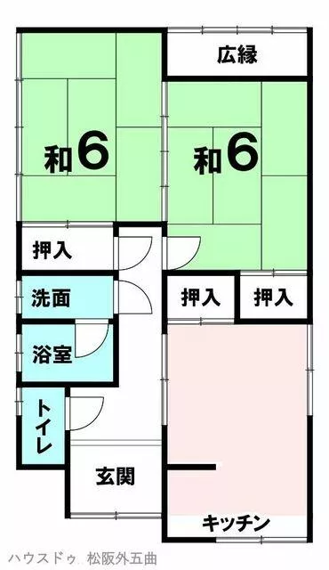 Matsusaka City, Ekibutamachi (Matsusaka Station) Single-story 2DK