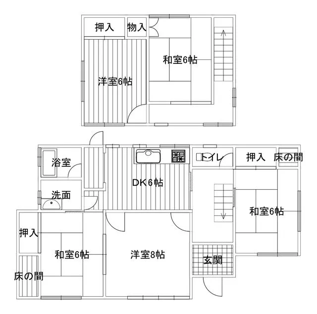 2-story building, 5DK, Chofu Shinshiōji Town, Shimonoseki City (Chofu Station)