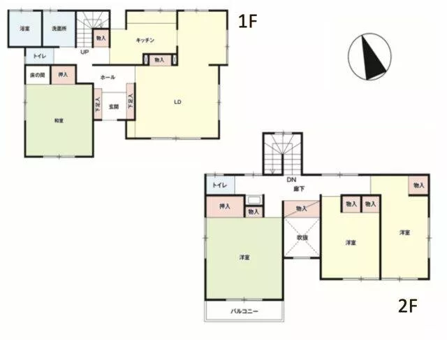 Hidaka City, Yokote 1-chome (Musashi-Yokote Station), 2-story, 4LDK