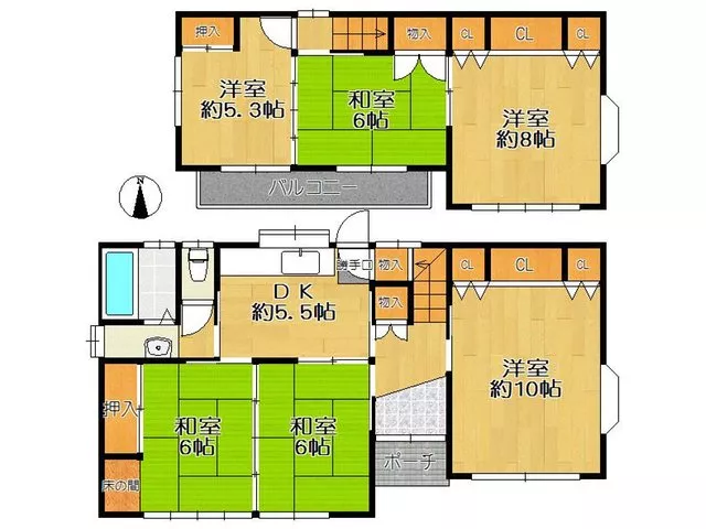 ◇Spacious 6DK with plenty of rooms◇Immediate move-in available◇Within a 10-minute walk to elementary and middle schools◇Negotiable conditions