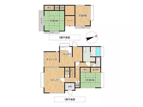 A user-friendly 3LDK residence with parking for 3 cars in Yamato-cho. - Image 2