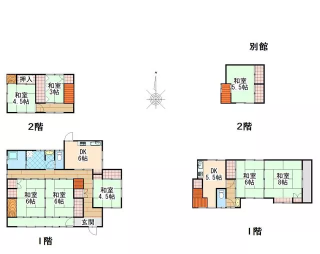 Takahashi City, Nariwa Town Nariwa (Bichu-Takahashi Station) 2-story building 8LDK