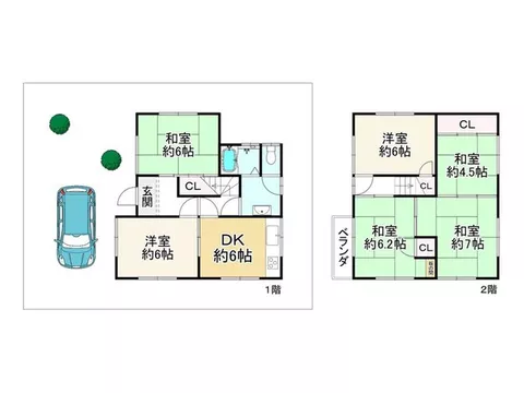 ■16 minutes on foot from the station! A 2-story 6DK used house currently vacant! Full cleaning completed in March of Reiwa 8!