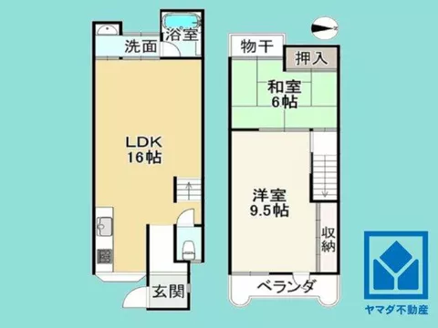 Minami-ku, Kyoto City, Karahashi Minami Biwa-cho (Nishioji Station) 2-story 2LDK