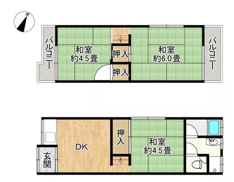 Neyagawa City, Takayanagi 7-chome (Neyagawa City Station) 2-story 3DK - Image 2