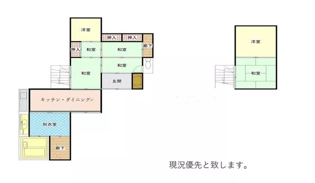 Hanazono 5-chome, Nishi-ku, Kumamoto-shi, Kumamoto (Kamikumamoto Sta.) 2F 4DK

2.3 million yen