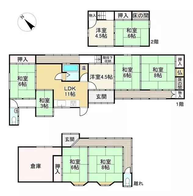 Yasu City, Hie (Yasu Station) 2-story building 7LDK