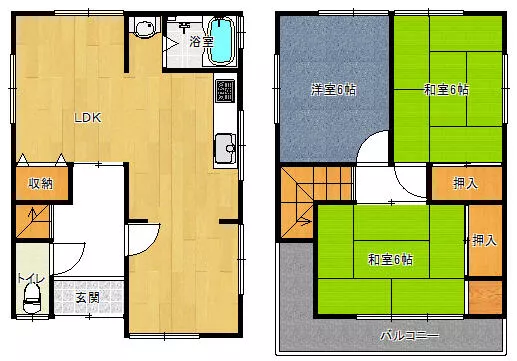 Sakai City, Nishi Ward, Kusabe (Tomi Station) 2-story 3LDK