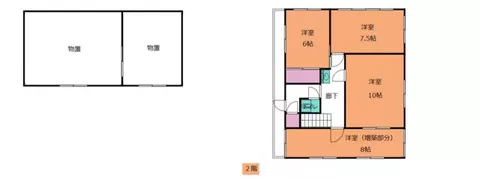 Mie-gun Kawagoe-cho Oaza Tonoshinden (Ise Asahi Station) 2-story 7K