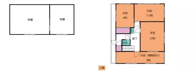 Mie-gun Kawagoe-cho Oaza Tonoshinden (Ise Asahi Station) 2-story 7K