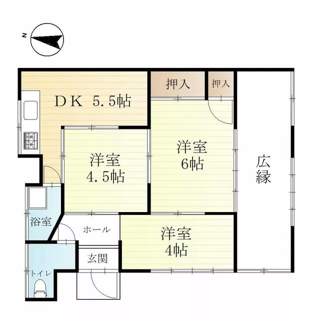 Kitakyushu City, Kokurakita Ward, Shimotono 3-chome (Kokura Station) Single-story building 3DK