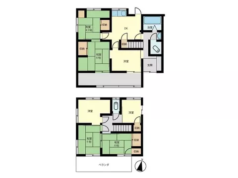 A spacious 7LDK achievable at this price! Convenience store, supermarket, and school within walking distance