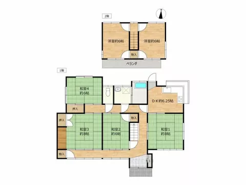 Nirasaki City, Okusa Town, Wakao (Nirasaki Station) 2-story building 6DK - Image 2
