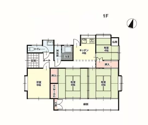 Hitachiota City, Baba Town, single-story building, 4DK