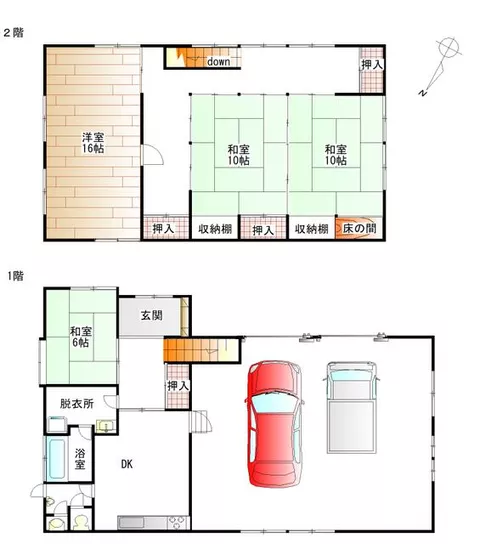 Shinjo City, Oaza Izumida, 2-story, 4DK - Image 2