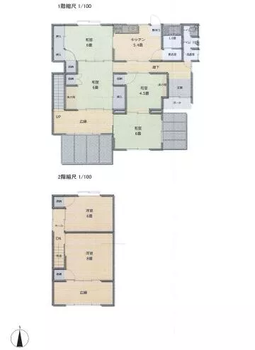 Takamatsu City, Tadotsu Town, Oaza Yamashina (Kaiganji Station) 2-story 6DK