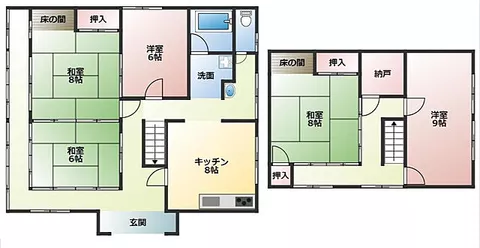 Used single-family home, Kanonji City, Muromoto Town, near the port, Japanese-style single-family home