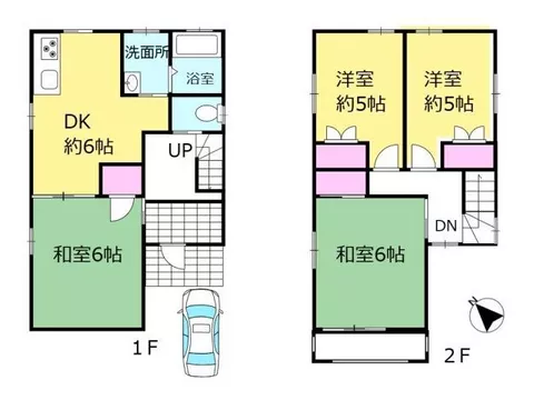 If you're going to pay rent, why not buy this house? Parking for 2 cars, 4DK layout♪