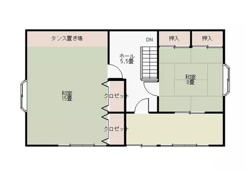 Hachimantai City, Obara Michinoue (Tayama Station) 2-story 7DK