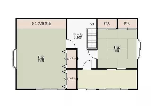 Hachimantai City, Obara Michinoue (Tayama Station) 2-story 7DK