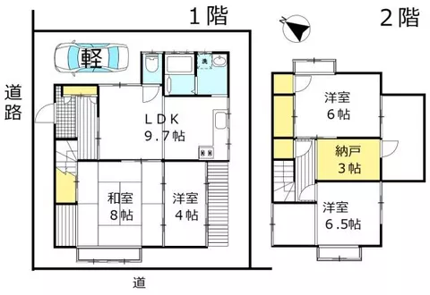 Shimonoseki City, Nishiootsubo Town (Shimonoseki Station), 2-story, 4DK - Image 2