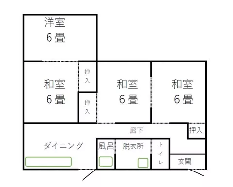 Yokkaichi City, Sakuramachi (Sakura Station) Single-story building 4DK