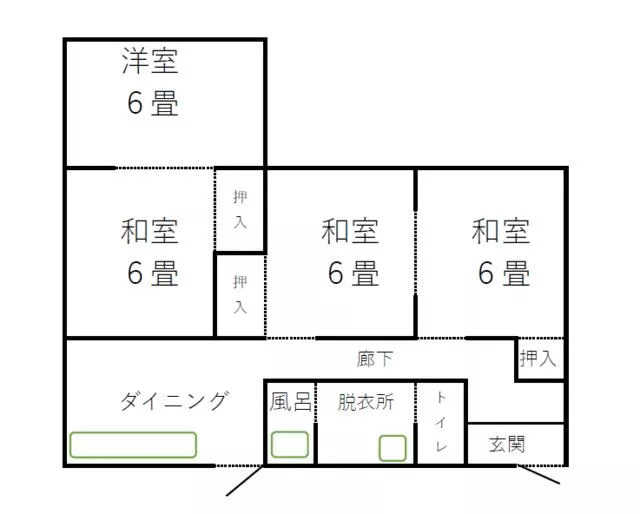 Yokkaichi City, Sakuramachi (Sakura Station) Single-story building 4DK