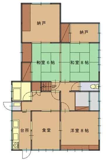 Zogahana, Odate City (Higashi-Odate Station) 2-story 6K