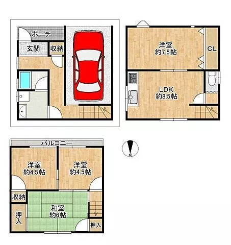 Used single-family home, Kintetsu Nara Line Hyoutan-yama Station, 8 minutes on foot
