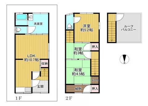 Osaka City, Ikuno Ward, Nakagawa Nishi 1-chome (Imazato Station) 2-story 3LDK