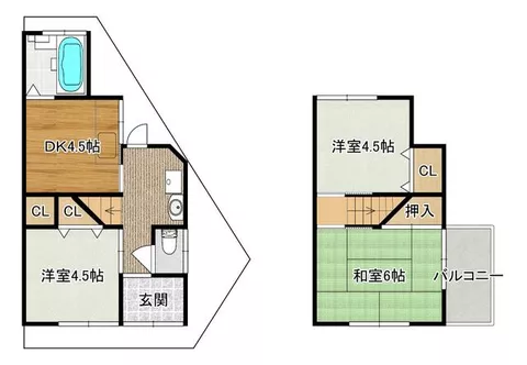 Daito City, Haizuka 4-chome (Sumido Station) 2-story 3DK