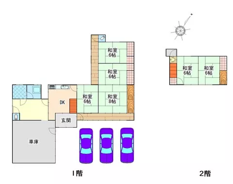 Kamo-cho Tōnaka, Tsuyama City (Mimasaka Kamo Station) 2-story building 7DK