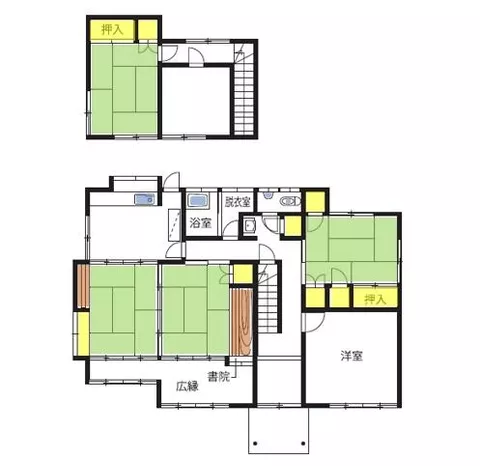 Aso City, Ichinomiya Town, Miyaji (Miyaji Station) 2-story building 6DK