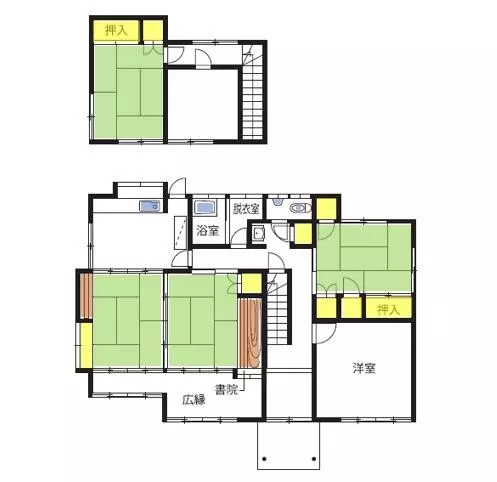 Aso City, Ichinomiya Town, Miyaji (Miyaji Station) 2-story building 6DK