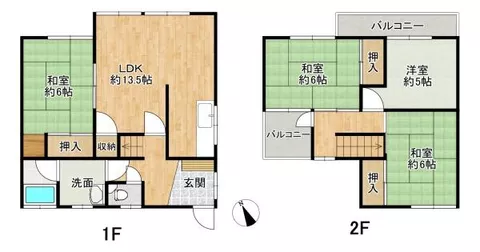 Sakai City, Nishi Ward, Hamadera Funao Town West 4-chome (Suwa-no-Mori Station) 2-story 4LDK