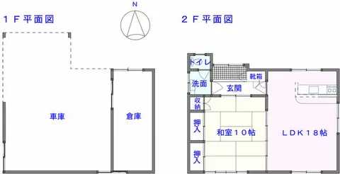 Miyoshi City, Ikeda-cho Ueno (Awa Ikeda Station) 2-story 7DK