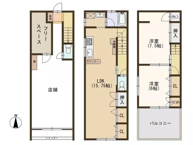 Available for viewing today ☆ Residential property with parking space and store! Spacious layout with LDK over 15 tatami mats ♪