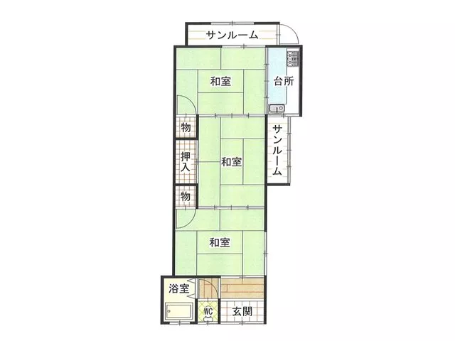 Kitadai (Kureha Station) 3,000,000 yen