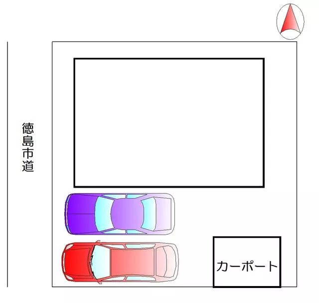Tokushima City, Tsuda Town 1-chome 2-story 4LDK